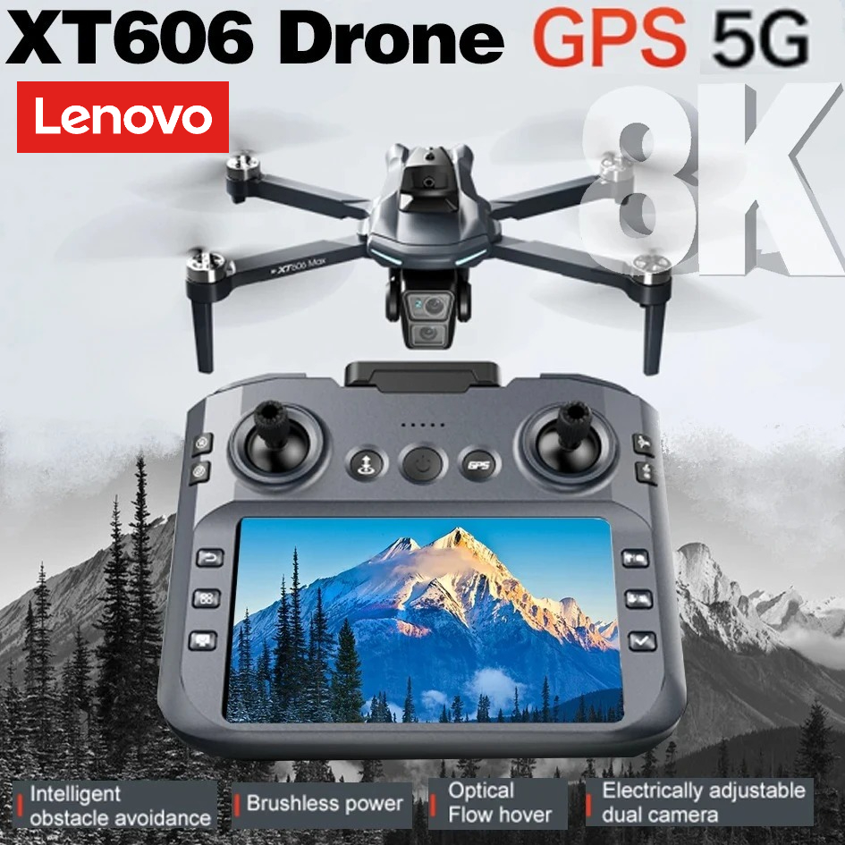 Drone Multispectral - Lenovo XT606 Drone Professionele 8K HD
