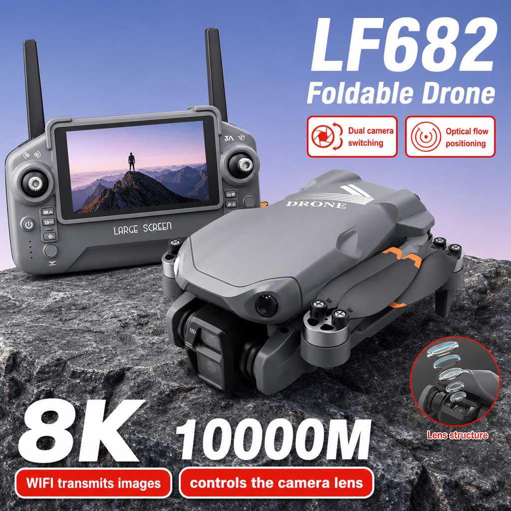 Drone Mapping - Luchtfoto LF682 Drone 8K HD Dubbele