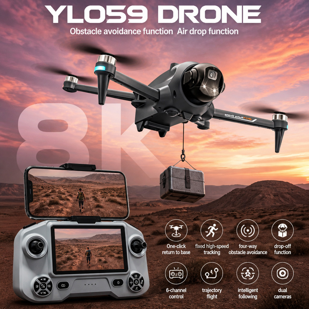 Drone Multispectral - NIEUWE YL059 Drone GPS Auto Return