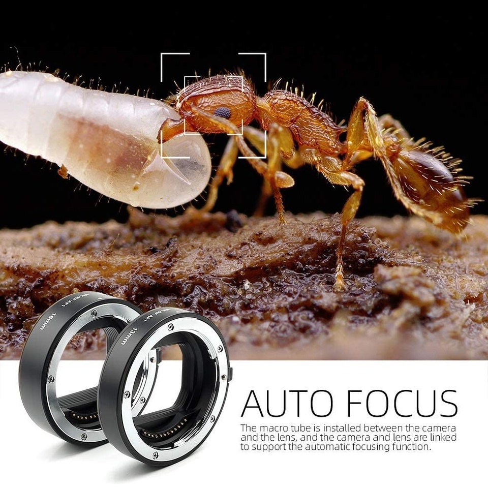Canon Camera Eos R50 - Meike MK-RF-AF1 Metalen Autofocus Macro Verlengbuisring