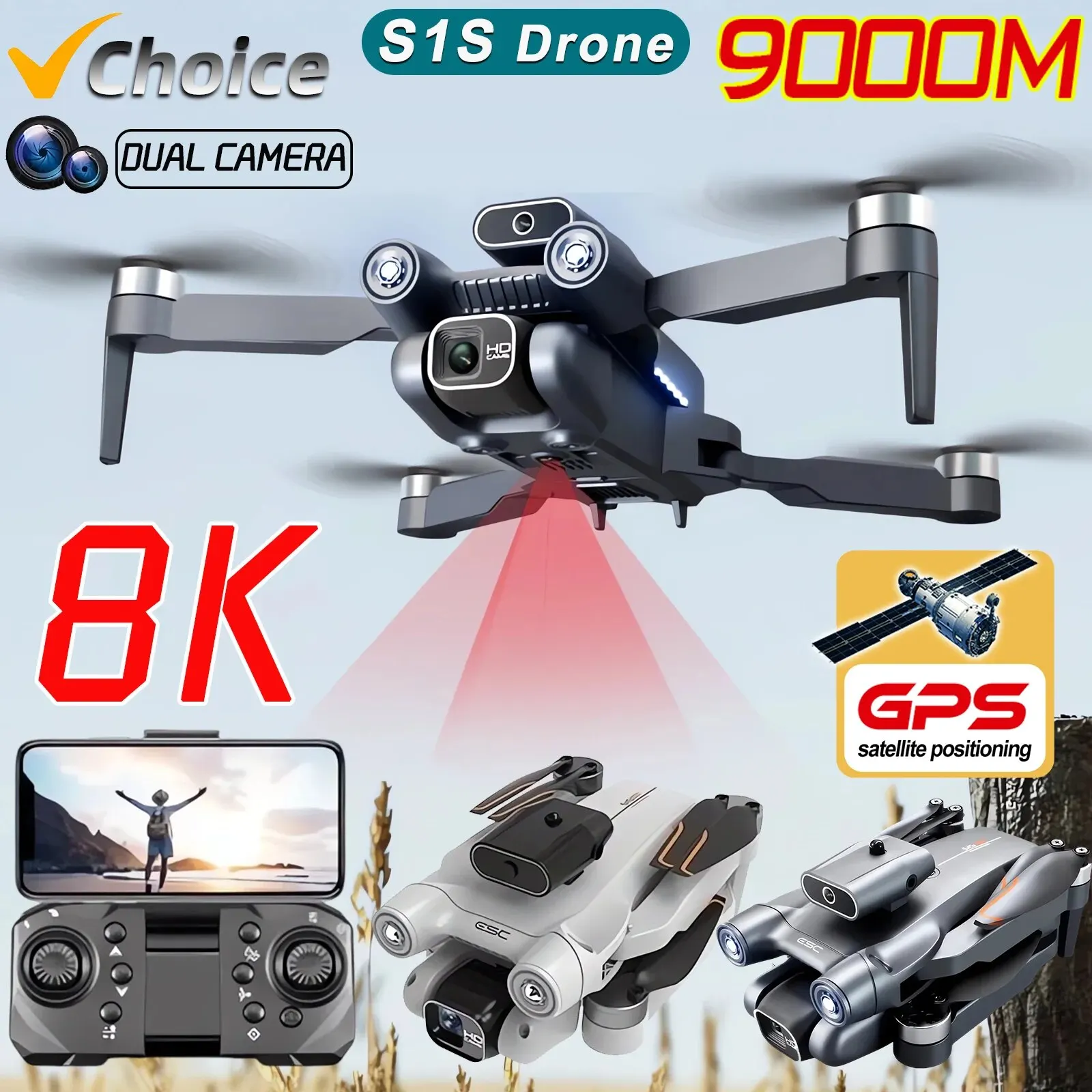 Nieuwe S 1S 5G Gps Drone Camer - Drone Lidar recensie en prijs