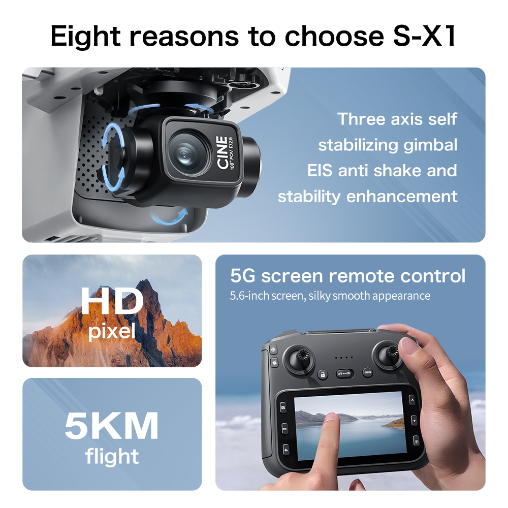 Lenovo S-X1 MAX GPS Drone 3-as - Drone Multispectral recensie en prijs